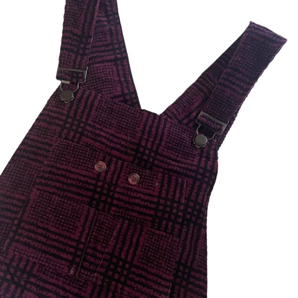 VTG Plaid Upcycled Overalls - Picture 3 of 4